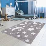 Tapis enfant NIGHT BIO Gris - 120 x 170 cm