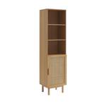 Armoire June Marron - En partie en bois massif - 50 x 190 x 38 cm