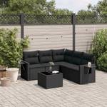 Gartensitzgruppe K5810(6-tlg) Schwarz - Massivholz - 69 x 62 x 55 cm