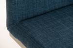 Barhocker Panama E Stoff Blau - Silber