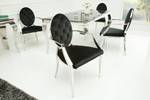 Samt Stuhl schwarz BAROCK MODERN