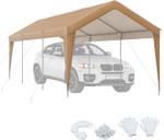 Carport Zeltgarage AW100 Gelb - Kunststoff - 600 x 285 x 301 cm