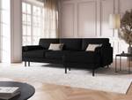 Schlaf-Ecksofa + Box SCOTT 5 Sitzplätze Schwarz