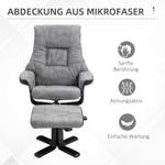 Liegesofa-Set 833-838V70GY Glas Grau