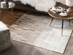 Teppich YAGDA Beige - Braun - Echtleder - 200 x 140 x 140 cm