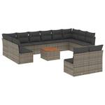 Gartensitzgruppe K4009(13-tlg) Grau - Massivholz - 69 x 62 x 62 cm