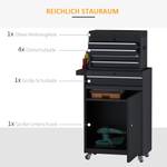 Werkzeugschrank B20-073 Schwarz - Metall - 28 x 105 x 60 cm