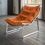 Fauteuil relax SIRO Fauteuil Velvet Orange