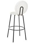 Tabouret de bar EMERY Noir - Blanc