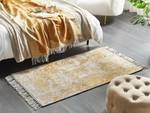 Teppich BOYALI Beige - Senfgelb - Gelb - 80 x 80 x 150 cm