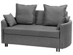 2-Sitzer Sofa HOVIN Schwarz - Grau - Textil - 166 x 84 x 92 cm