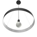 Suspension Halo Noir - Argenté - Diamètre : 60 cm