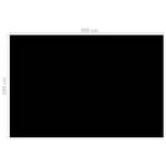 Couverture de piscine 299837-5 Noir - 200 x 300 cm