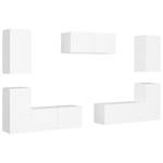 TV-Schrank 7er Set D132 Weiß - Tiefe: 80 cm