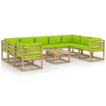 Salon de jardin 3016481-14 (lot de 10) Vert - Vert clair