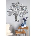 Wanddeko Tree mit Blatt Metall - 115 x 102 x 2 cm