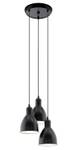 Lustre suspension PRIDDY Noir - Blanc - Métal - 32 x 110 x 32 cm