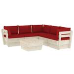 Garten-Lounge-Set (6-teilig) 3016490-13 Rot - Rotbraun