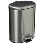 Tretmülleimer SILIFLEX, 6 L Silber