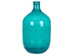 Vase décoratif SAMOSA Bleu - Turquoise - Verre - 27 x 48 x 27 cm