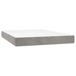 Boxspringbett 3017268-17 Hellgrau - 144 x 193 cm