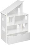 Bücherregal "Haus" Truhen weiß H104cm Weiß - Kunststoff - 34 x 16 x 81 cm