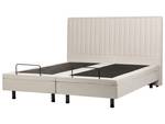 Lit double DUKE II Beige - Crème - Largeur : 180 cm