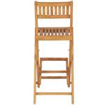 Bistro-Set-k340 ( 3-tlg ) Braun - Massivholz