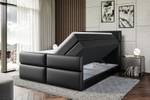 Boxspringbett BOXI3-Z KING Hochglanz Schwarz - Breite: 180 cm