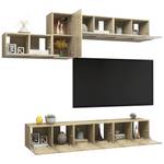 TV-Schrank 7er Set D363 Braun - Holzwerkstoff - 30 x 30 x 60 cm