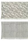 Tischdecke Sea BLK WHT (2er Set) Schwarz - Textil - 134 x 1 x 273 cm