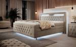 Boxspringbett Lorena Beige - Breite: 160 cm - H3