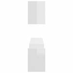 Étagère murale (lot de 2) 3008076 Blanc brillant