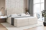 Boxspringbett DAISY Ecru - Breite: 140 cm - H3