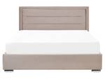 Lit double ROUEN Beige - Taupe - Largeur : 168 cm