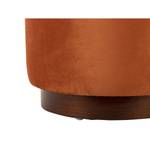 Pouf Wood Rim - Orange Orange - Textile - 55 x 30 x 55 cm