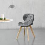 Lot de 4 Chaises Älmhult Similicuir Gris