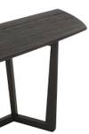 Console VARA en bois exotique noir Noir - Bois massif - 140 x 78 x 40 cm