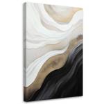 KUNSTDRUCK Golden Waves on Monochrome 3 40 x 60 cm