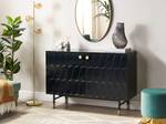 Buffet ADANTE Noir - Doré - Bois manufacturé - 120 x 82 x 40 cm