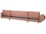 Modulsofa ABERDEEN Gold - Pink - Breite: 348 cm