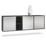 Sideboard Cuba Schwarz - Hellgrau