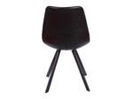 Chaise coque LUBINE Noir - Cuir synthétique - 59 x 83 x 44 cm