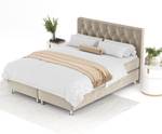 Boxspringbett Otus Beige - Breite: 140 cm