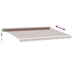 Auvent rétractable 3006542-4 Marron - 300 x 500 cm