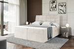 Boxspringbett BRUGO Ecru - Breite: 200 cm - H3