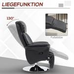 Recliner 839-848V80BK Schwarz - Kunstleder - 80 x 109 x 78 cm