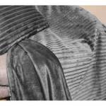 Plaid fausse fourrure gris Gris - Textile - 166 x 1 x 125 cm