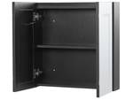 Bad-Spiegelschrank MAZARREDO Schwarz - Silber