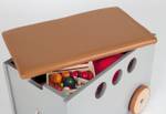 Spielzeugkiste mit Rollen Jim Grau - Holzwerkstoff - 36 x 36 x 50 cm